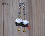 1pc 1pc Omamori Fortune Kiten Cat Good-luck Wealth Cute Phone Accessory Bag Pendant Charm Nice Gift Y16(price is for 1pcs)