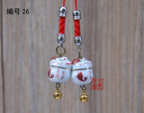 1pc 1pc Omamori Fortune Kiten Cat Good-luck Wealth Cute Phone Accessory Bag Pendant Charm Nice Gift Y16(price is for 1pcs)