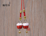 1pc 1pc Omamori Fortune Kiten Cat Good-luck Wealth Cute Phone Accessory Bag Pendant Charm Nice Gift Y16(price is for 1pcs)