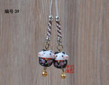 1pc 1pc Omamori Fortune Kiten Cat Good-luck Wealth Cute Phone Accessory Bag Pendant Charm Nice Gift Y16(price is for 1pcs)