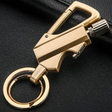Men Car Key Chain Ignition Kerosene Match Keychain Ring Multifunction Tool Cigarette lighter Jewelry Best Gift For Men Boyfriend