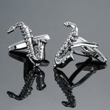 Men French Musical equipment design design cufflinks button gold silver violin musical note horn piano drum cufflinks wholesale