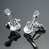 Men French Musical equipment design design cufflinks button gold silver violin musical note horn piano drum cufflinks wholesale
