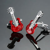 Men French Musical equipment design design cufflinks button gold silver violin musical note horn piano drum cufflinks wholesale