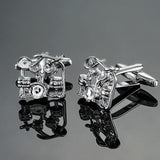 Men French Musical equipment design design cufflinks button gold silver violin musical note horn piano drum cufflinks wholesale