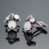 Men French Musical equipment design design cufflinks button gold silver violin musical note horn piano drum cufflinks wholesale