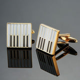 Men French Musical equipment design design cufflinks button gold silver violin musical note horn piano drum cufflinks wholesale
