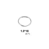 Stainless steel base keychain diameter 10mm/12mm/15mm/18mm stainless split ring 20mm wholesale 10pcs