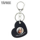 TAFREE Personality Custom Family Photo Keychain Handmade Baby Child Dad Mom Brother Sister Portrait Private Made NA01