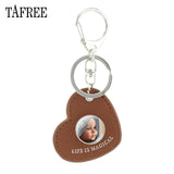 TAFREE Personality Custom Family Photo Keychain Handmade Baby Child Dad Mom Brother Sister Portrait Private Made NA01