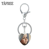 TAFREE Personality Custom Family Photo Keychain Handmade Baby Child Dad Mom Brother Sister Portrait Private Made NA01