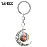 TAFREE Personality Custom Family Photo Keychain Handmade Baby Child Dad Mom Brother Sister Portrait Private Made NA01