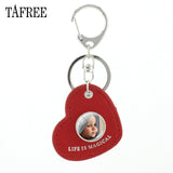 TAFREE Personality Custom Family Photo Keychain Handmade Baby Child Dad Mom Brother Sister Portrait Private Made NA01