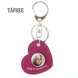 TAFREE Personality Custom Family Photo Keychain Handmade Baby Child Dad Mom Brother Sister Portrait Private Made NA01