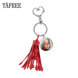 TAFREE Personality Custom Family Photo Keychain Handmade Baby Child Dad Mom Brother Sister Portrait Private Made NA01