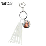 TAFREE Personality Custom Family Photo Keychain Handmade Baby Child Dad Mom Brother Sister Portrait Private Made NA01