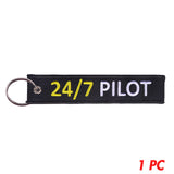 Remove Before Flight Car Keychains Berloques Red Embroidery Highlight Key Fobs Chains Jewelry Aviation Gifts Chaveiro Masculino