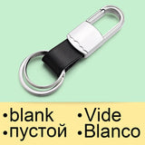 Custom Lettering Keyring Keychain Leather Men's Key Chains Holder For Car Engrave Name Customized Logo Personalized Gift K373