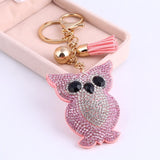 ZOSH Heart Keychain Leather Tassel Gold Key Holder Metal Crystal Key Chain Keyring Charm Bag Auto Pendant Gift Wholesale Price