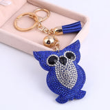 ZOSH Heart Keychain Leather Tassel Gold Key Holder Metal Crystal Key Chain Keyring Charm Bag Auto Pendant Gift Wholesale Price