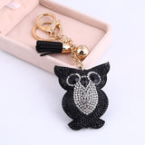 ZOSH Heart Keychain Leather Tassel Gold Key Holder Metal Crystal Key Chain Keyring Charm Bag Auto Pendant Gift Wholesale Price