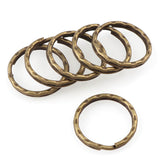 Cheaper Mix 10Pcs/Pack Round /Heart /Flower Keychains Metal key chain ring Split Rings Unisex Keyring  Keyfob Accessories DIY
