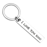 Fashion Keyring Drive Safe Name Stainless Steel Keychain Couples Key Rings Women Men Friend Family Key Chain Pendant Jewelry