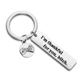 Fashion Keyring Drive Safe Name Stainless Steel Keychain Couples Key Rings Women Men Friend Family Key Chain Pendant Jewelry
