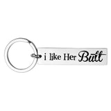 Fashion Keyring Drive Safe Name Stainless Steel Keychain Couples Key Rings Women Men Friend Family Key Chain Pendant Jewelry