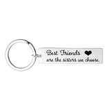 Fashion Keyring Drive Safe Name Stainless Steel Keychain Couples Key Rings Women Men Friend Family Key Chain Pendant Jewelry