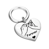 Fashion Keyring Drive Safe Name Stainless Steel Keychain Couples Key Rings Women Men Friend Family Key Chain Pendant Jewelry
