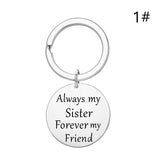 Fashion Keyring Drive Safe Name Stainless Steel Keychain Couples Key Rings Women Men Friend Family Key Chain Pendant Jewelry