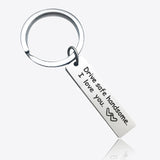 Stainless Steel Custom Keyrings Gift Drive Safe I Need You Here With Me Keychains Couples Boyfriend Personalized Bag Key Chains