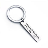 Stainless Steel Custom Keyrings Gift Drive Safe I Need You Here With Me Keychains Couples Boyfriend Personalized Bag Key Chains