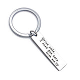 Stainless Steel Custom Keyrings Gift Drive Safe I Need You Here With Me Keychains Couples Boyfriend Personalized Bag Key Chains