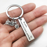 Stainless Steel Custom Keyrings Gift Drive Safe I Need You Here With Me Keychains Couples Boyfriend Personalized Bag Key Chains