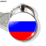 Russia Flag Keychain Eastern European Country Flag Key Chain Ukraine Belarus Estonia Latvia Lithuania Moldova Flag Jewelry Gifts
