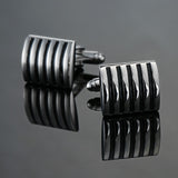 XKZM New men's shirts Cufflinks luxury jewelry brand of high-grade mahogany carbon fiber retro pattern Cufflinks free shipping