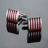 XKZM New men's shirts Cufflinks luxury jewelry brand of high-grade mahogany carbon fiber retro pattern Cufflinks free shipping