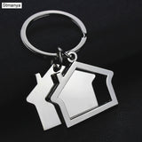 House key chain hut small gift key pendant New real estate opening gift wholesale can be laser lettering K1523