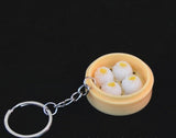 New Simulation Food Key Chains noodle New Keychain Chinese Blue and white porcelain Food Bowl Mini bag pendant  #17169