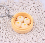 New Simulation Food Key Chains noodle New Keychain Chinese Blue and white porcelain Food Bowl Mini bag pendant  #17169