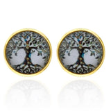 New luxury shirts Cuff links jewelry brand high-grade silver gold metal Blue Pink white crown crystal Cufflinks for men's