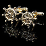 New luxury shirts Cuff links jewelry brand high-grade silver gold metal Blue Pink white crown crystal Cufflinks for men's