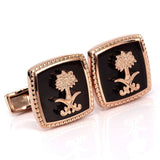 New luxury shirts Cuff links jewelry brand high-grade silver gold metal Blue Pink white crown crystal Cufflinks for men's