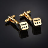 New luxury shirts Cuff links jewelry brand high-grade silver gold metal Blue Pink white crown crystal Cufflinks for men's