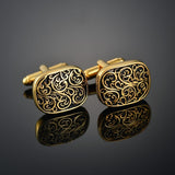 New luxury shirts Cuff links jewelry brand high-grade silver gold metal Blue Pink white crown crystal Cufflinks for men's