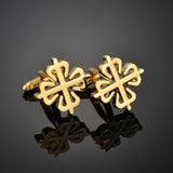 New luxury shirts Cuff links jewelry brand high-grade silver gold metal Blue Pink white crown crystal Cufflinks for men's