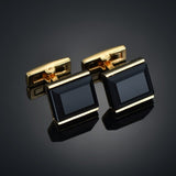 New luxury shirts Cuff links jewelry brand high-grade silver gold metal Blue Pink white crown crystal Cufflinks for men's
