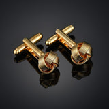 New luxury shirts Cuff links jewelry brand high-grade silver gold metal Blue Pink white crown crystal Cufflinks for men's